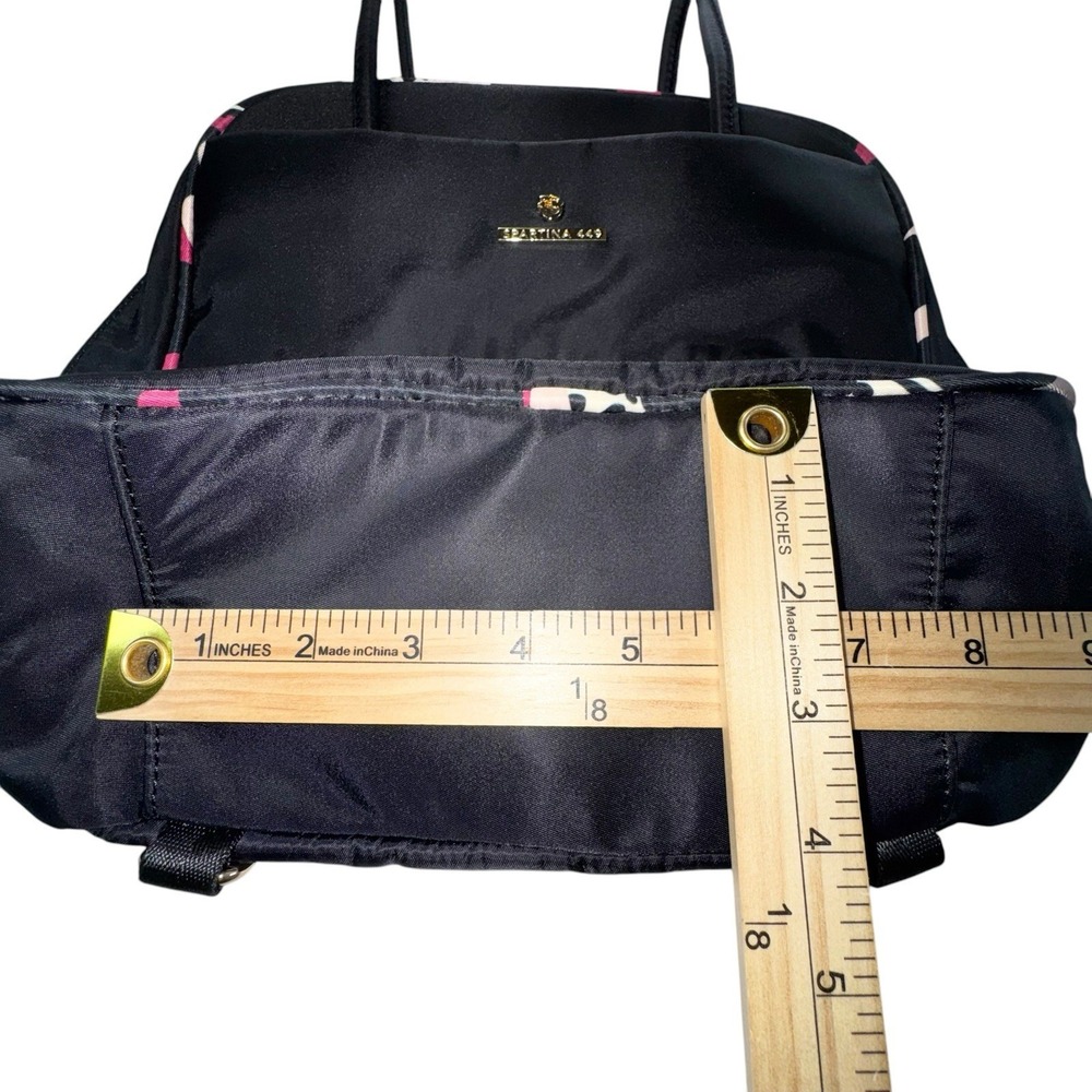 Spartina 449 Black Evie Armada Convertible Chic Backpack Handbag Multiple Pocket - Picture 13 of 14